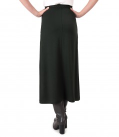 Casual skirt made of thick elastic jersey