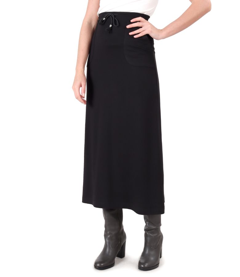 Casual skirt made of thick elastic jersey