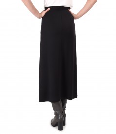 Casual skirt made of thick elastic jersey