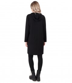 Sweatshirt dress made of elastic jersey