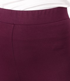 Elastic jersey leggings