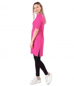 Casual dress made of elastic jersey