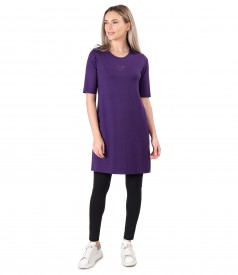 Casual dress made of elastic jersey