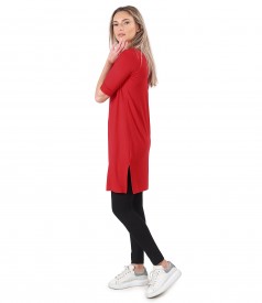 Casual dress made of elastic jersey