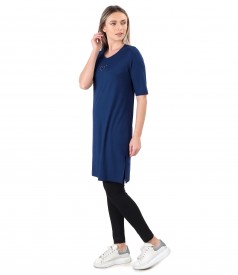 Casual dress made of elastic jersey