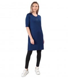 Casual dress made of elastic jersey