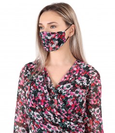 Reusable printed veil mask