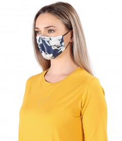 Reusable printed viscose mask