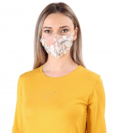 Reusable printed viscose mask