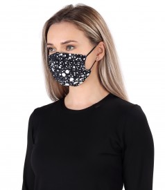 Reusable elastic jersey mask