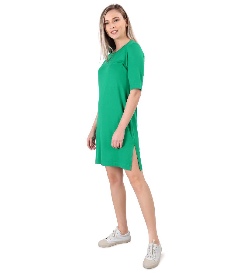 Casual dress made of elastic jersey