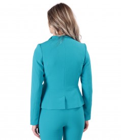 Office jacket with waist cord