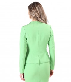 Office jacket with waist cord