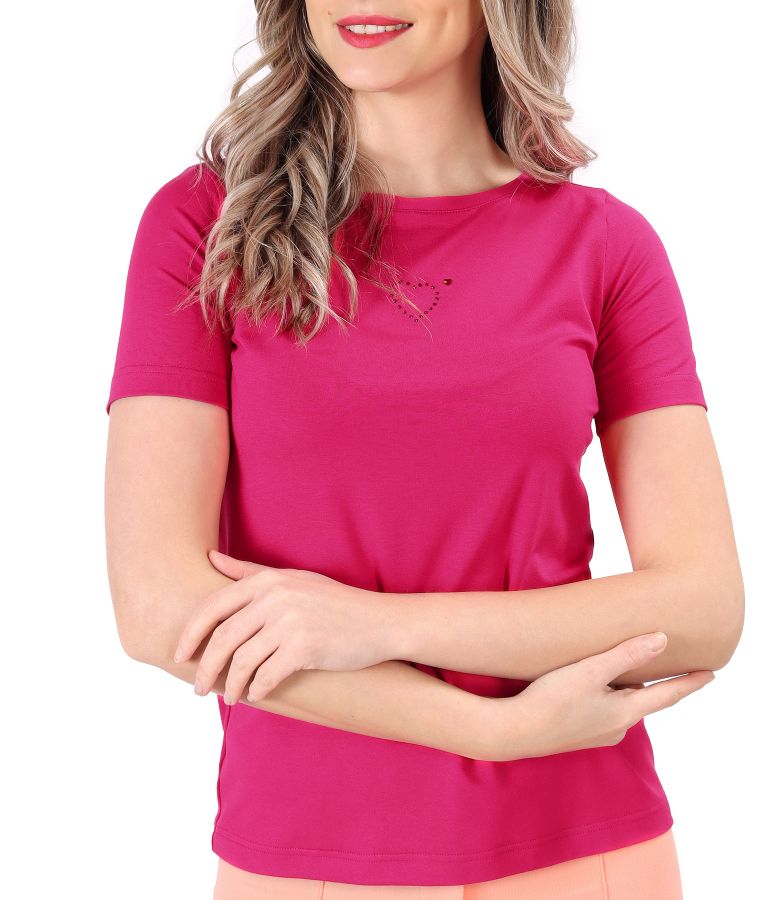 Blouse made of fine elastic jersey