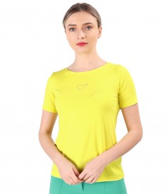 Blouse made of fine elastic jersey