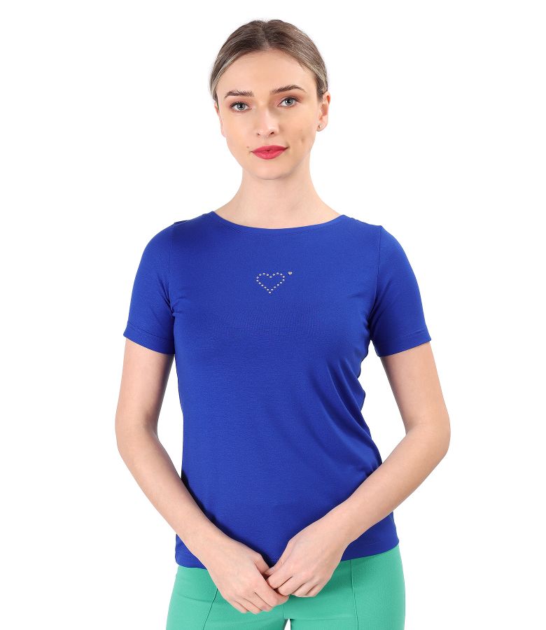 Blouse made of fine elastic jersey