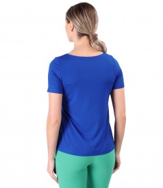 Blouse made of fine elastic jersey