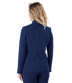 Office jacket made of elastic fabric