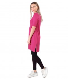 Casual dress made of elastic jersey