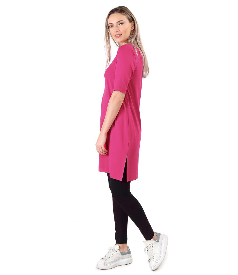 Casual dress made of elastic jersey