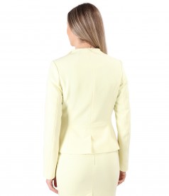 Office jacket with waist cord