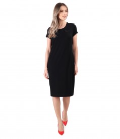 Elastic jersey elegant dress