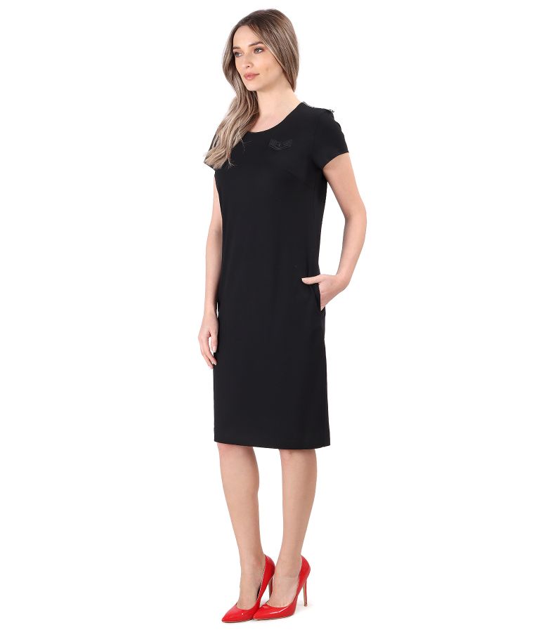 Elastic jersey elegant dress