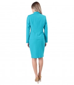 Office women suit with jacket and tapered skirt