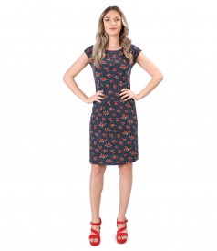 Viscose elastic jersey dress