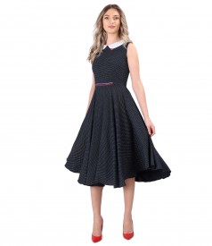 Viscose dress printed with dots