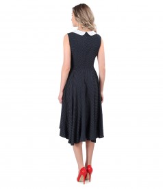 Viscose dress printed with dots