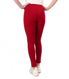 Elastic jersey leggings