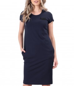 Elastic jersey elegant dress