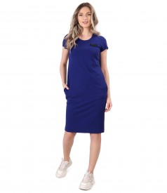 Elastic jersey elegant dress