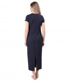 Elastic jersey long dress