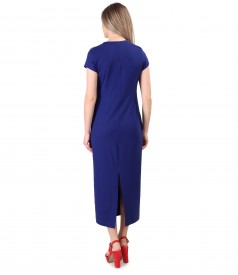 Elastic jersey long dress