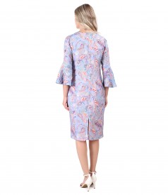 Casual viscose dress with paisley motifs