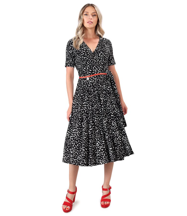 Midi dress made of viscose elastic jersey