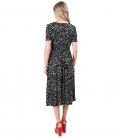 Midi dress made of viscose elastic jersey