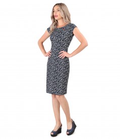 Viscose elastic jersey dress