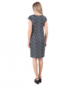 Viscose elastic jersey dress