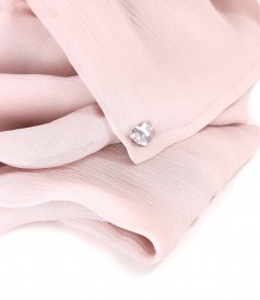 Natural silk veil wrap
