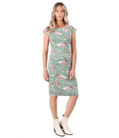 Viscose elastic jersey dress