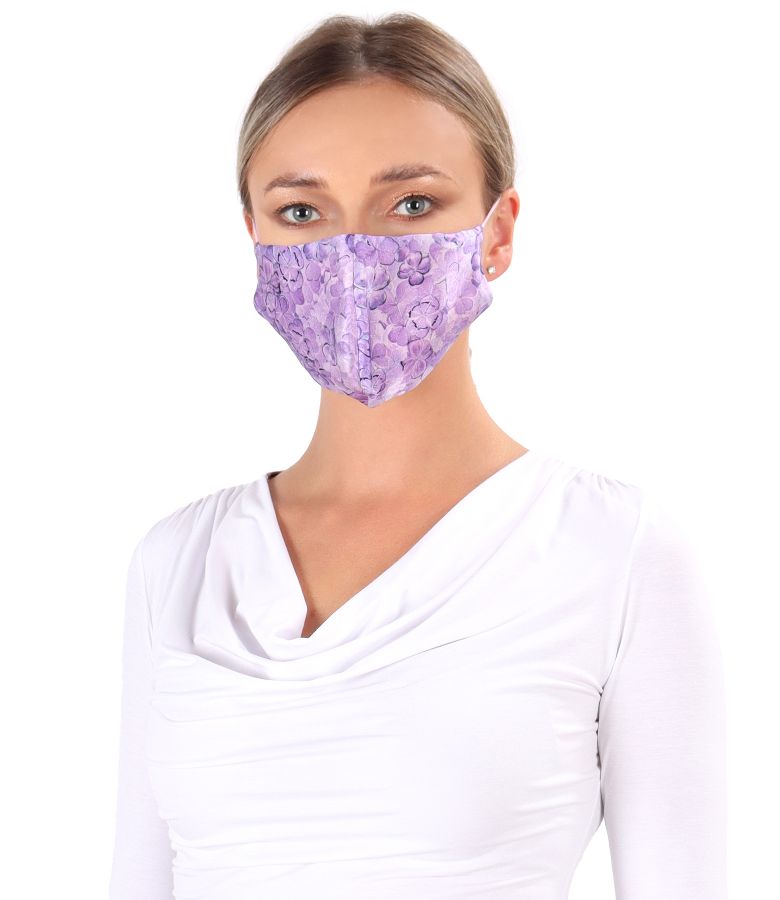 Reusable natural silk mask