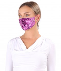 Reusable elastic velvet mask