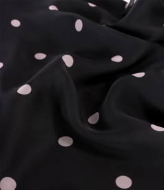 Polka dot printed veil dress
