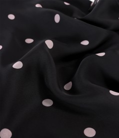 Polka dot printed veil dress