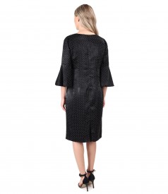 Embossed velvet dress