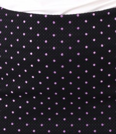 Office skirt made of printed cotton