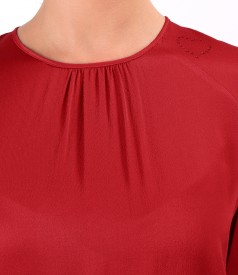 Elegant viscose satin blouse